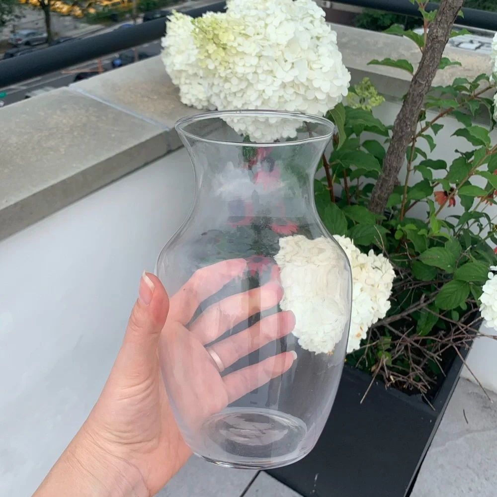 2in1 Glass See Through Floral Vase or Lemonade Water Pitcher